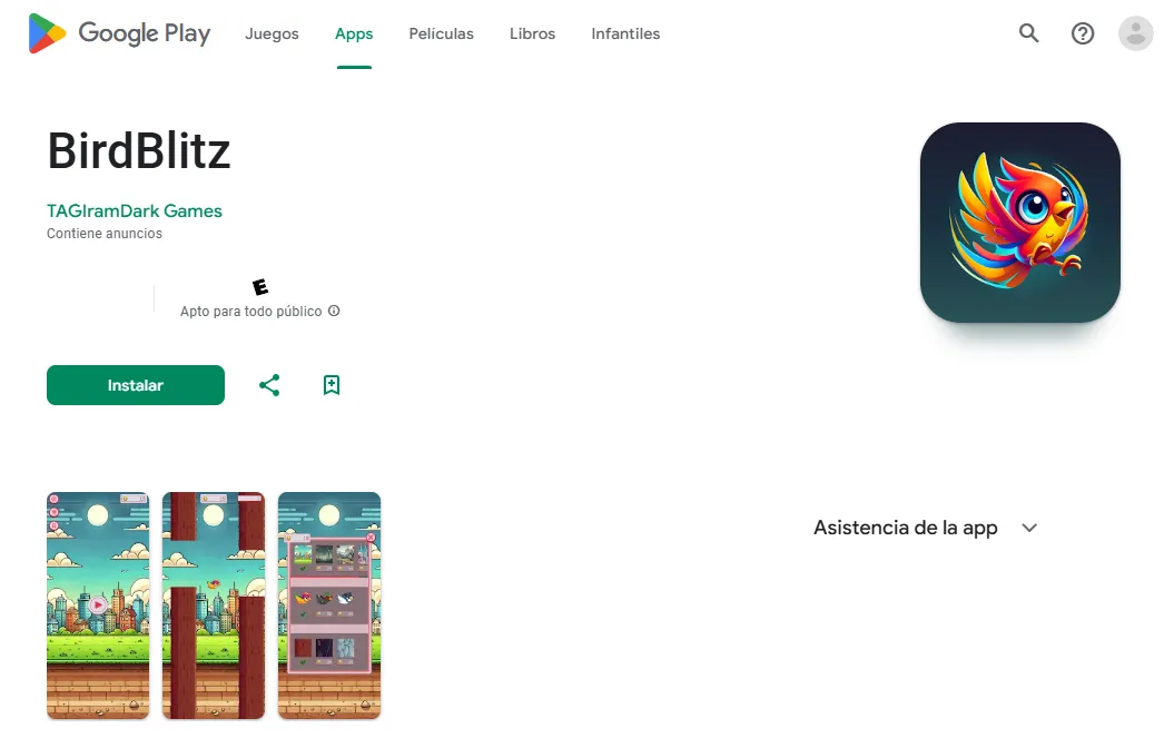 Disponible en Google Play